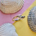 Bicolor gouden ring met diamant 0,02 ct | Jeunesse (witgoud), Sieraden, Tassen en Uiterlijk, 18 tot 19, Gebruikt, Overige kleuren