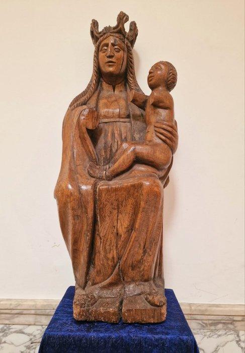 sculptuur, Virgin & Child, 17th/18th century - 71 cm - Hout, Antiek en Kunst, Kunst | Niet-Westerse kunst