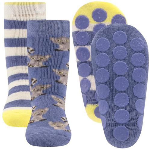 Antislipsok Ewers 2-Pack - Set 2 paar - Lilapaars met Lemuur, Kinderen en Baby's, Kinderkleding | Schoenen en Sokken, Meisje, Nieuw