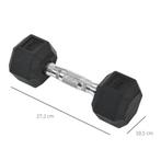 TRUUSK Zeshoekige Dumbbells Handgreep Gekarteld 2 X 5 Kg, Verzenden, Nieuw