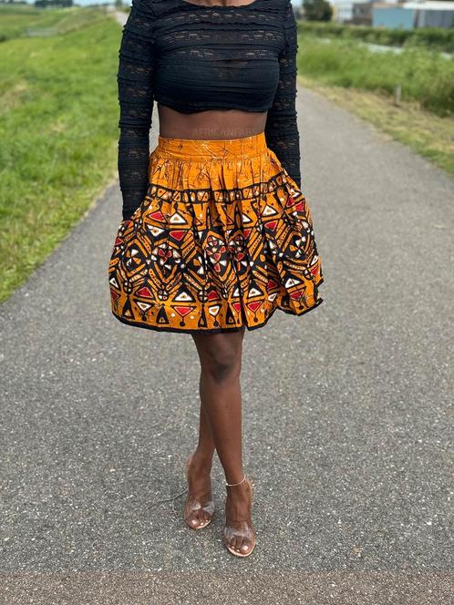 Afrikaanse print mini rok - Mosterd Kampala, Kleding | Dames, Rokken, Nieuw, Ophalen of Verzenden