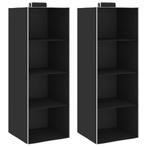 vidaXL Kledingorganisers hangend 2 st met 4 schappen stof, Verzenden, Nieuw