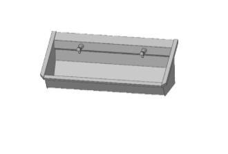 RVS 304 Wasgoot met 3 Kranen | 180x49x43CM HorecaTraders, Zakelijke goederen, Horeca | Meubilair en Inrichting, Verzenden