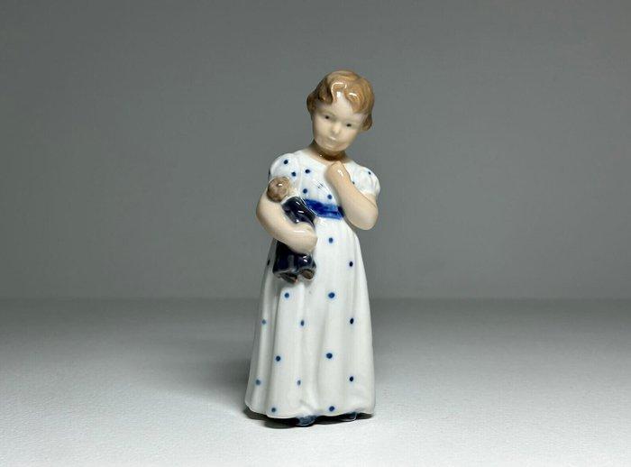 Royal Copenhagen - Beeldje - Girl with Doll #3539 -, Antiek en Kunst, Antiek | Glas en Kristal
