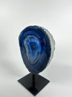 Agate with rock crystal geode on stand Geode - Hoogte: 130