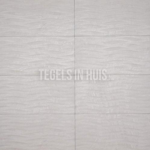 Vloertegel / wandtegel varana decor wit 32x62.5 vloertegel, Doe-het-zelf en Verbouw, Tegels, Vloertegels, Nieuw, 10 m² of meer
