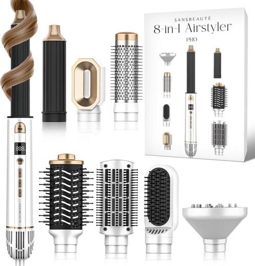 Sansbeauté® 8-in-1 Airstyler met Diffuser Hairwrap -, Sieraden, Tassen en Uiterlijk, Uiterlijk | Haarverzorging, Zo goed als nieuw