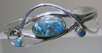 Turquoise Armband - Hoogte: 72 mm - Breedte: 56 mm- 21.2 g -