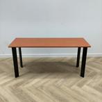 kantoor sidetable,  160x60 cm,  donker beuken - zwart, Ophalen of Verzenden, Gebruikt, Bureau