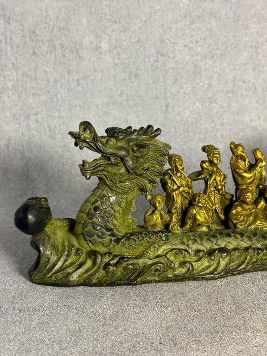 Draken boot - Brons - China - Eind 20e eeuw, Antiek en Kunst, Antiek | Overige Antiek