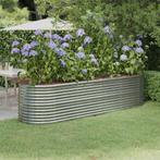vidaXL Plantenbak 296x80x68 cm gepoedercoat staal, 100 cm of meer, Verzenden, Nieuw, Metaal