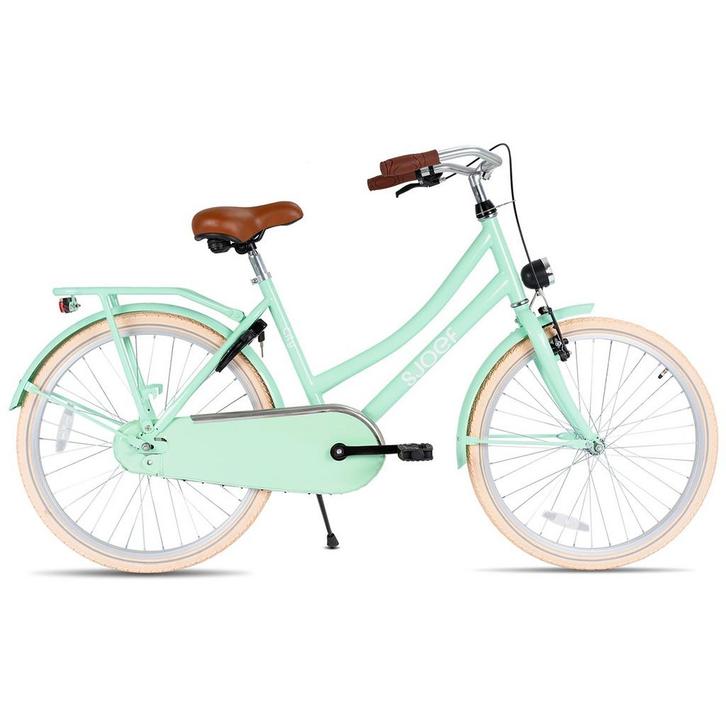 SJOEF City Meisjesfiets 22 inch - 7-9 jaar - Turquoise, Fietsen en Brommers, Fietsen | Kinderfietsjes, 20 inch of meer, Verzenden