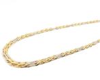 Halsketting - 18 karaat Geel goud, Witgoud - 802234, Sieraden, Tassen en Uiterlijk, Kettingen, Nieuw
