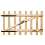 Poort enkel 100x60 cm hazelaarhout (Hekwerken)