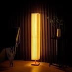 Japanse Retro LED Vloerlamp – Houtlook en Warme Verlichting, Huis en Inrichting, Lampen | Vloerlampen, Verzenden, Nieuw
