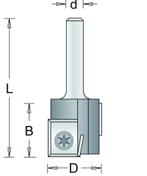 Groeffrees 420-8 18X20mm Hm W-Mes 8mm, Doe-het-zelf en Verbouw, Gereedschap | Machine-onderdelen en Toebehoren, Verzenden, Nieuw