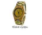Houten horloge: Elara Green Sandal, Verzenden, Nieuw