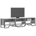 vidaXL Tv-meubel 180x34x41 cm bewerkt hout grijs sonoma, Huis en Inrichting, Kasten | Televisiemeubels, Verzenden, Nieuw, Overige houtsoorten