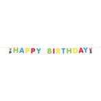 Happy Birthday Slinger Buurman & Buurman 1,5m, Hobby en Vrije tijd, Feestartikelen, Verzenden, Nieuw