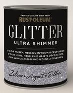 Rust oleum glitterverf ultra glitter shimmer 750 ml, zilver,, Doe-het-zelf en Verbouw, Verf, Beits en Lak, Nieuw, Verzenden