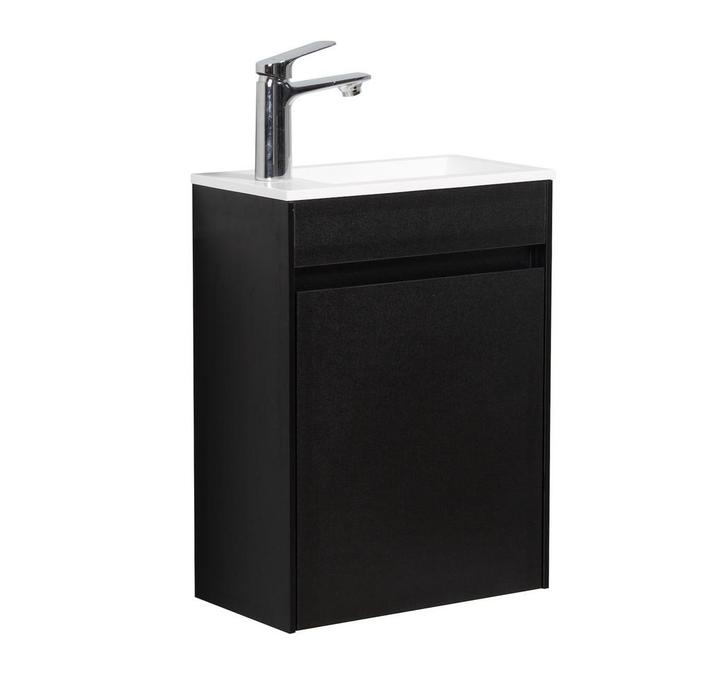 Toiletmeubel Sinta 40 x 22 cm Zwart Fonteinmeubel, Doe-het-zelf en Verbouw, Sanitair, Nieuw, Wastafel, Verzenden
