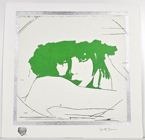 Giosetta Fioroni (1932) - Doppio liberty verde luminoso, Antiek en Kunst, Antiek | Overige Antiek