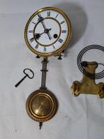 Regulateur wandklok - Antiek Messing - 1930-1940 - Uurwerk, Antiek en Kunst, Antiek | Klokken