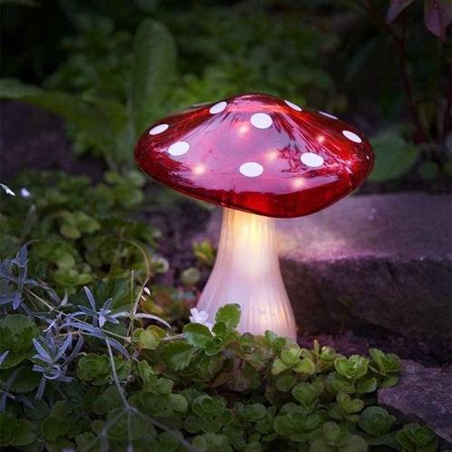 Solar Paddenstoel Mega Magic – 23 cm (tuinverlichting), Tuin en Terras, Buitenverlichting, Waterbestendig, Led, Zonne-energie