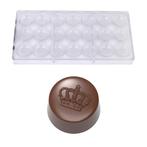 Bonbonvorm Chocolate World Praline Kroon (21x) Ø30,5x16mm, Verzenden, Nieuw