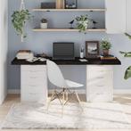 vidaXL Tafelblad 180x60x(2-6)cm behandeld eikenhout, Verzenden, Nieuw