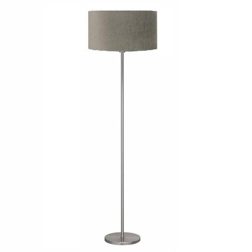 Highlight vloerlamp Zilver E27 157 cm Incl. Ø45cm Taupe, Huis en Inrichting, Lampen | Vloerlampen, Metaal, Ophalen of Verzenden