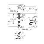 Wastafelmengkraan Grohe Essence 1 Hendel Met Waste M Cool, Doe-het-zelf en Verbouw, Sanitair, Ophalen of Verzenden, Nieuw
