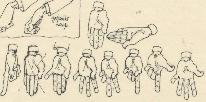 Dulieu, Jean - 1 originele pentekening - Paulus de, Boeken, Stripboeken