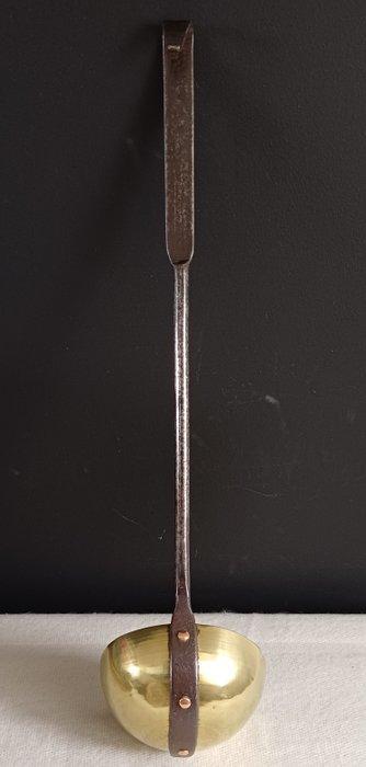 Soeplepel - Messing & ijzer, Antiek en Kunst, Antiek | Overige Antiek
