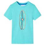 vidaXL Kindershirt met korte mouwen 92 zeeblauw, Verzenden, Nieuw