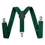 Fako Fashion - Kinder Bretels - Effen - 65cm - Donkergroen, Verzenden, Nieuw