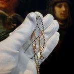 Tricolor gouden grove anker schakelarmband, Sieraden, Tassen en Uiterlijk, Armbanden, Ophalen of Verzenden, Gebruikt, Overige kleuren