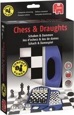 Schaken & Dammen Reiskoffertje | Jumbo - Reisspellen, Hobby en Vrije tijd, Gezelschapsspellen | Bordspellen, Verzenden, Nieuw