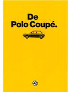 1985 VOLKSWAGEN POLO COUPÉ BROCHURE NEDERLANDS, Boeken, Auto's | Folders en Tijdschriften, Nieuw, Volkswagen, Author