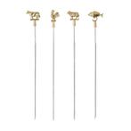 Triangle Professionele Grillspiezen Set – RVS & Messing, Ophalen of Verzenden, Nieuw