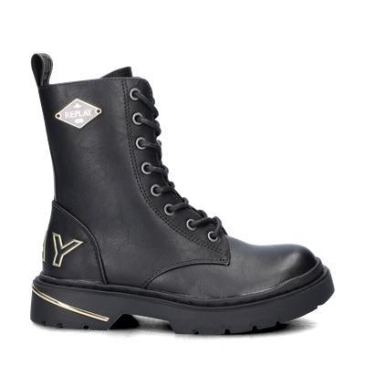 Replay Joplin 15 veterboots in het Zwart, Kleding | Dames, Schoenen, Lage of Enkellaarzen, Zwart, Nieuw, Verzenden