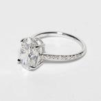 Zonder minimumprijs - Statement ring - 14 karaat Witgoud -