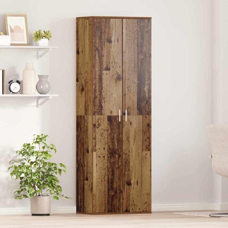 vidaXL Highboard Oud Hout 60 x 35 x 180 cm Bewerkt hout, Huis en Inrichting, Kasten | Overige, Nieuw, Verzenden