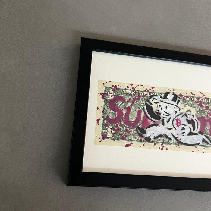 WhyCreationz (XX-XXI) - Money Bag x Mr Monopoly x Bitcoin x, Antiek en Kunst, Kunst | Designobjecten