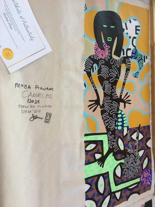 František Florian - Mamba Figures - XXL, Antiek en Kunst, Kunst | Schilderijen | Modern