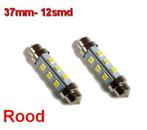 Buislampen 37mm 2835smd Rood 10-40v, Verzenden, Nieuw