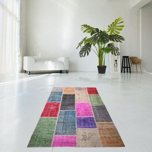 Vintage patchwork - Vloerkleed - 230 cm - 160 cm - met, Huis en Inrichting, Stoffering | Tapijten en Kleden