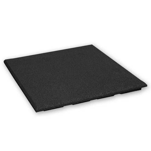 Rubber tegel 20 mm - 50 x 50 cm - Zwart, Tuin en Terras, Tegels en Klinkers, Verzenden