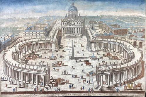Pierre Aveline the Elder (1656-1722) - St. Pierre du Vatican, Antiek en Kunst, Antiek | Overige Antiek