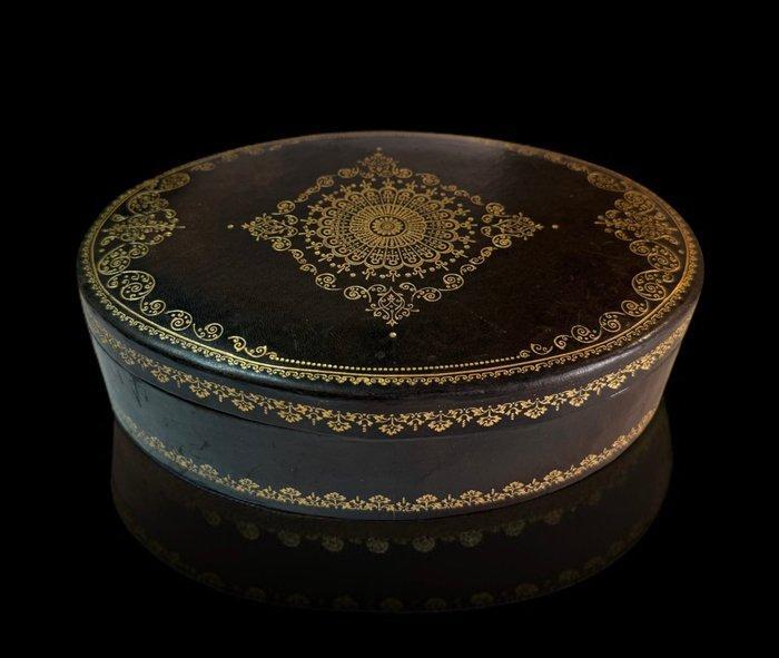 Sieradendoos - doos - kist - leer, Antiek en Kunst, Antiek | Overige Antiek